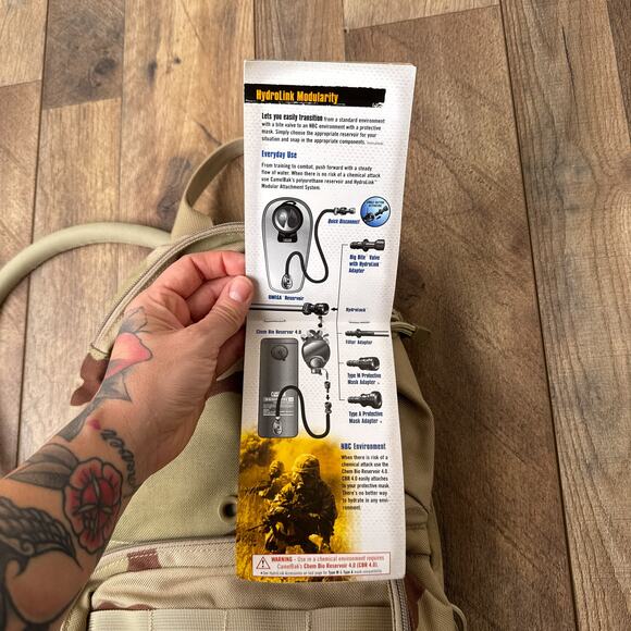 CamelBak Maximum Gear M.U.L.E. 100oz Mil Spec Crux Desert Camo NWT - Picture 7 of 9